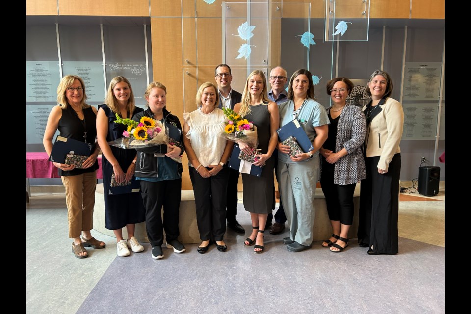 The Tuer-Hodes Family Awards took place at Stratford General Hospital in the June Blanch Lobby