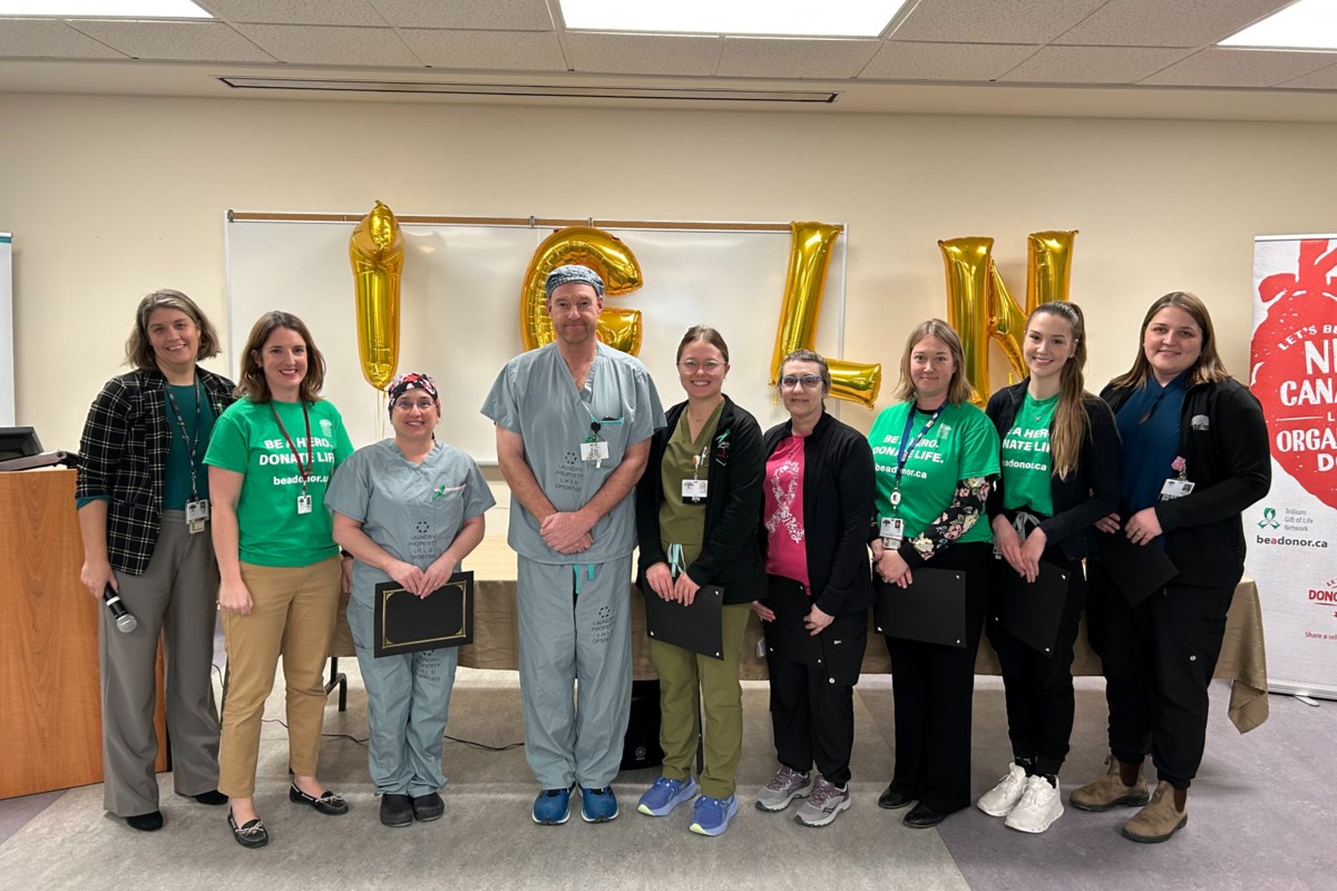 Huron Perth Healthcare Alliance recognized for organ and tissue donation