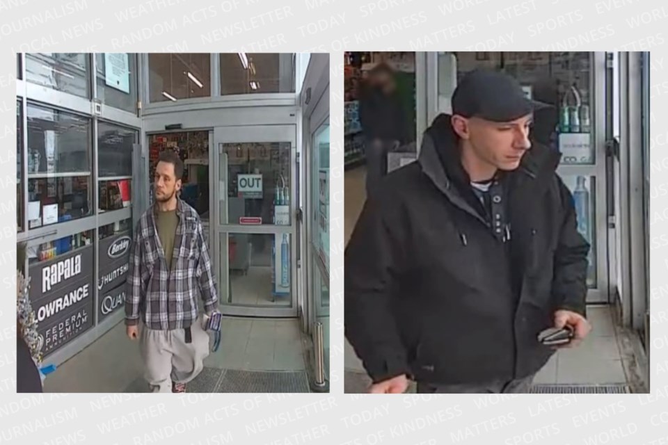 Two of the suspects wanted by Ontario Provincial Police.