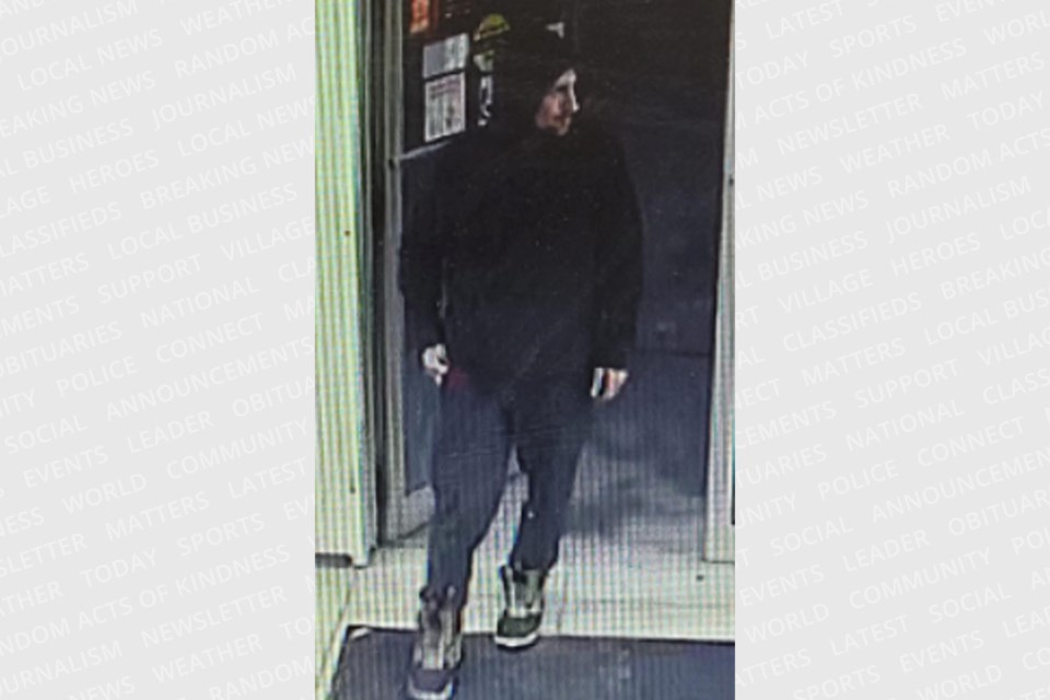 Police are looking for this person in connection with a theft from an Innerkip business.