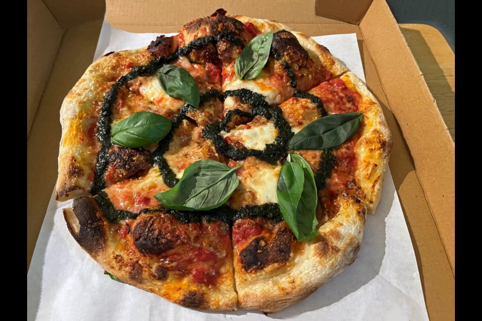 Pizza Margherita from JR's Bakehouse Pizza Pop-Up. (Adam Waxman photo)