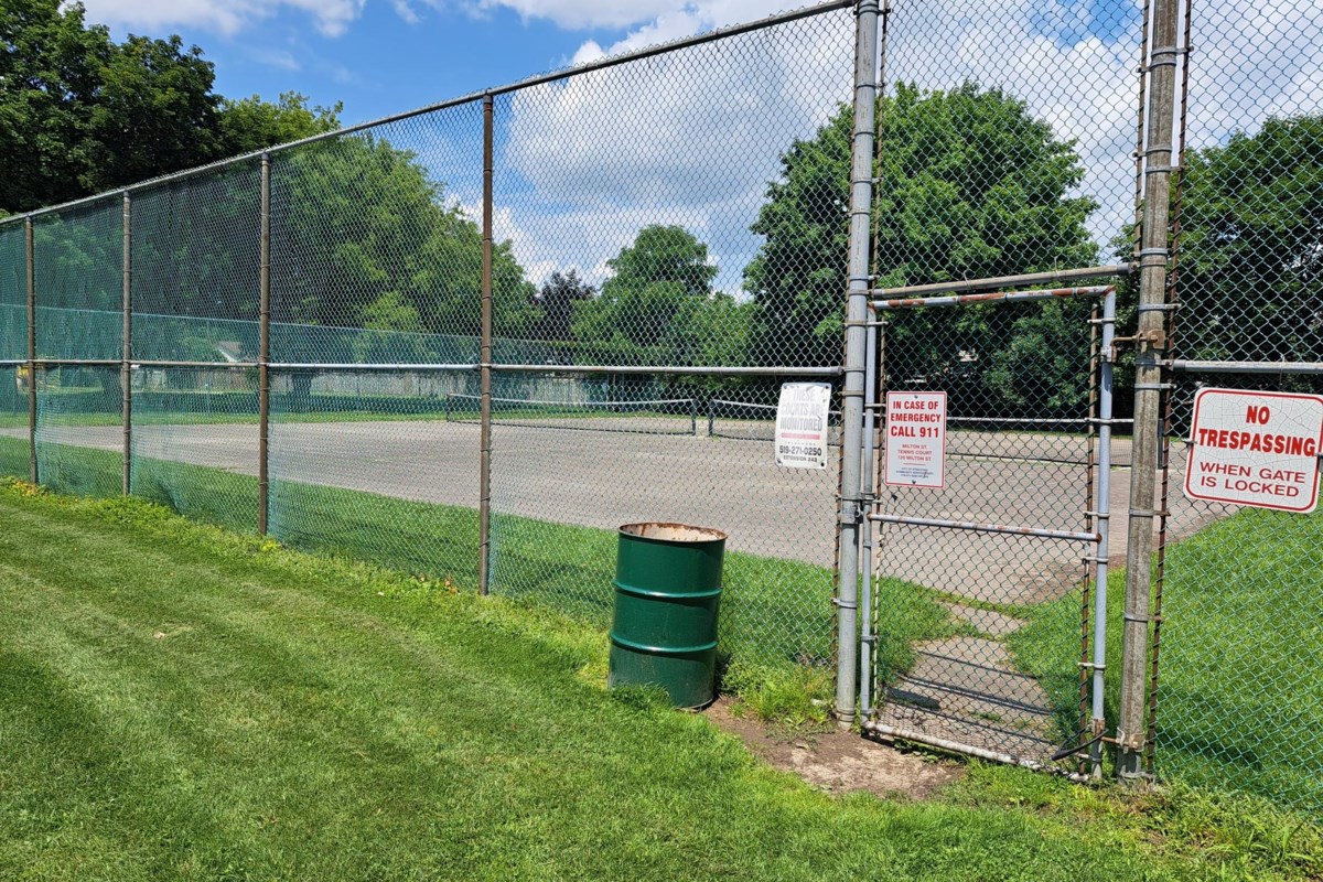 Milton Street tennis courts closed in August StratfordToday ca