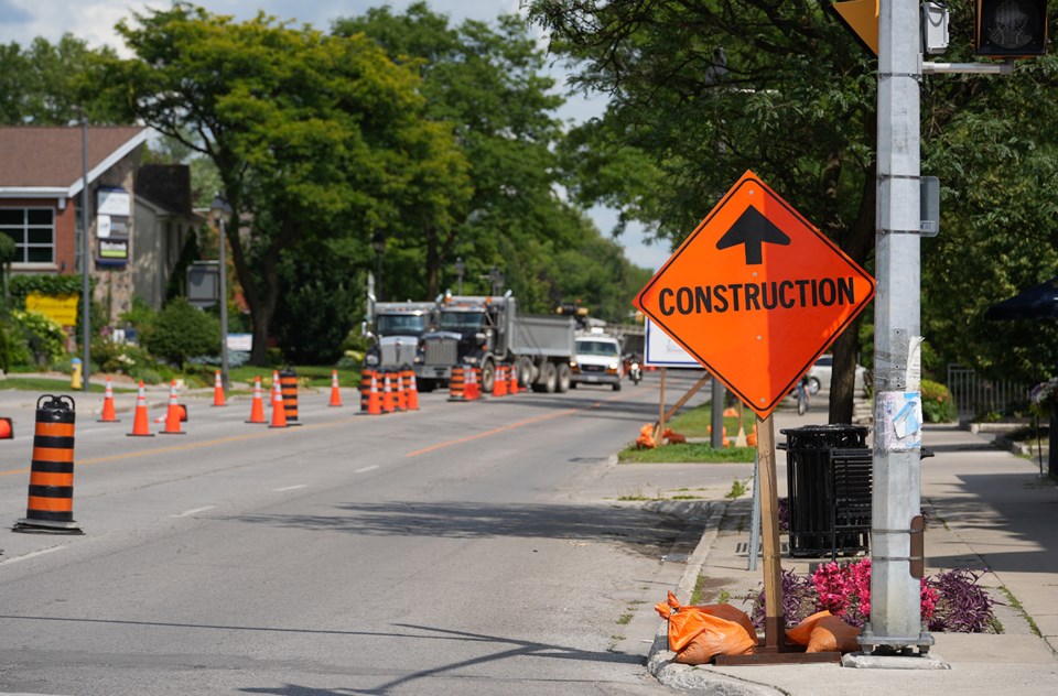 Lane closures for Ontario Street expected to last six weeks