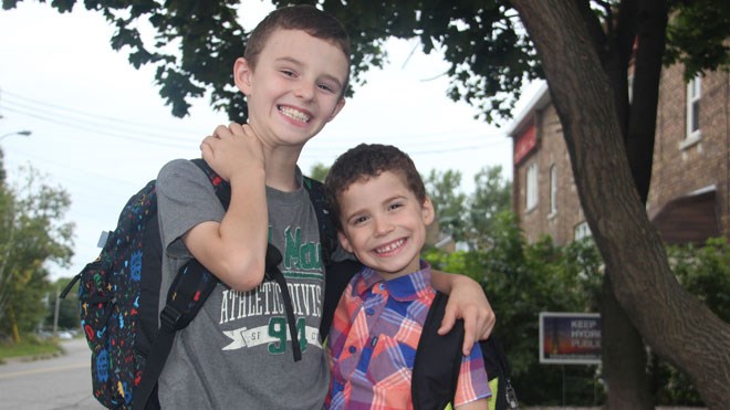 First day of school smiles - Sudbury News