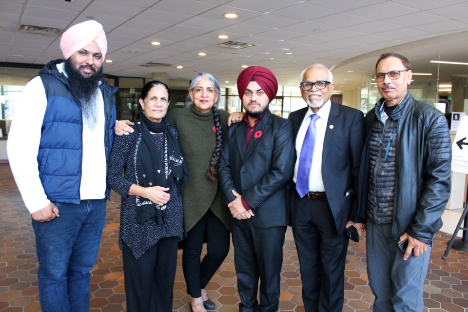 In the wake of recent violence between Sikh and Hindu people in the GTA and British Columbia, Greater Sudbury’s Indian community is assuring citizens that no such issues exist here. From left are Karan Badhesha, Charanjit Gill, Bela Ravi, Gurpreet Broca, Dr. Rayudu Koka and Sarvdyal Aulakh.