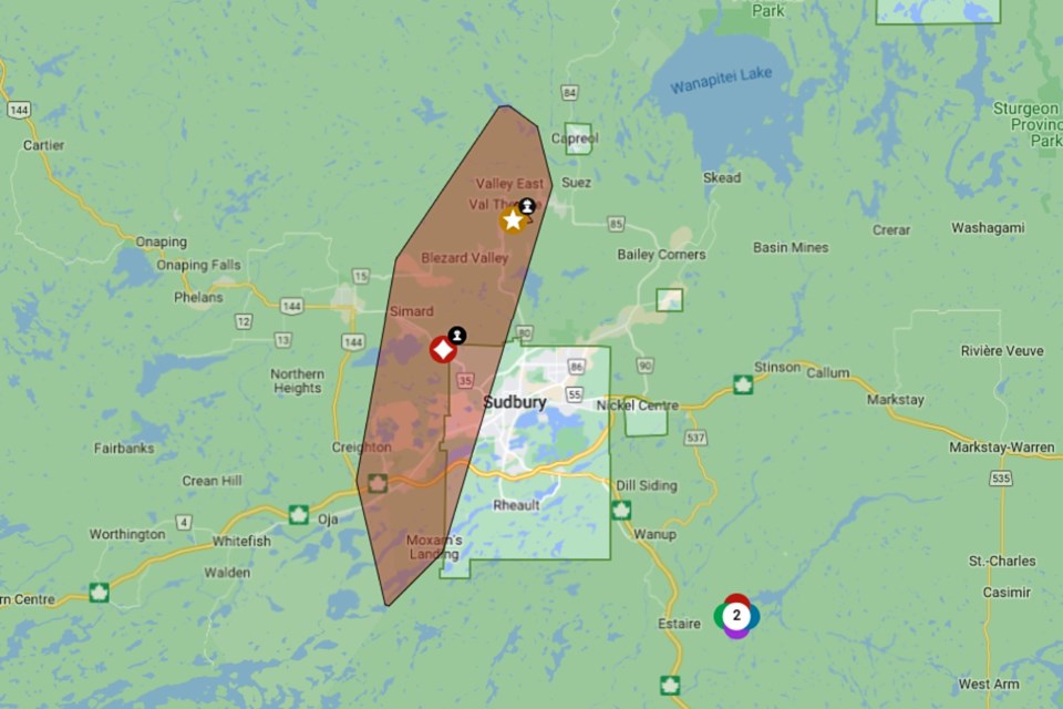 Update: Power restored to all customers along Sudbury’s western edge ...