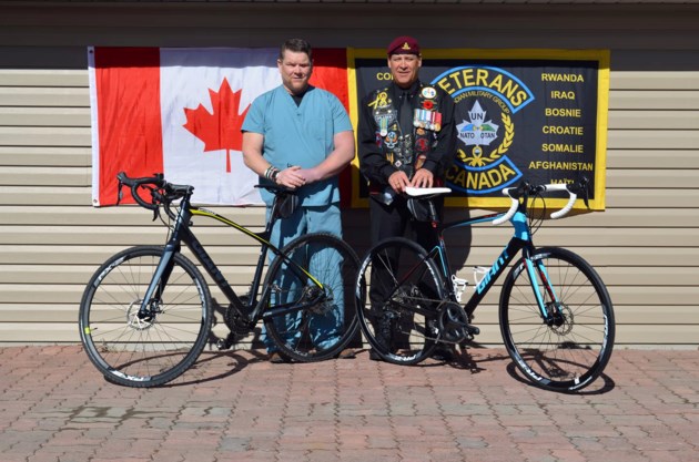 Pair of Sudburians taking on 220-km bike ride to raise money for Canadian soldiers 090818_sup_heroes-bike-ride