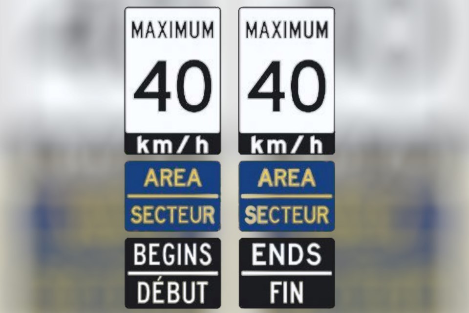 Residential speed limits dropping to 40 km/h in pilot program