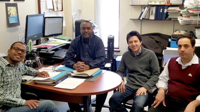 The RCODS’ Executive Team: from left to right, Dr. Luckny Zéphyr, Dr. Mohamed Dia, Dr. Amirmohsen Golmohammadi, Dr. Shashi K. Shahi,