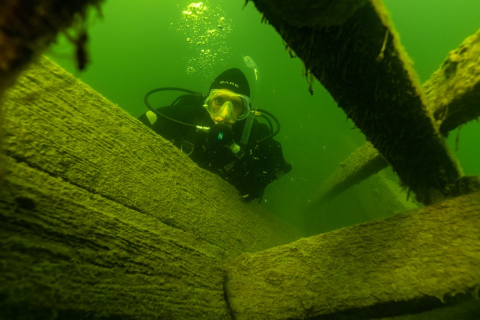 Karyn Prosyk on the Mary E. McLachlan shipwreck