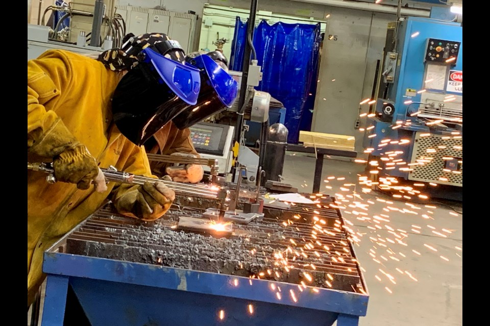 Welding was one of many workshops Jill of All Trades attendees participated in. 