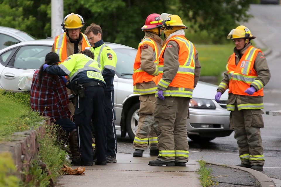 Cyclist struck