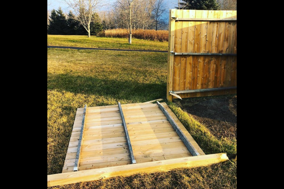 The LRCA published a photo of a damaged fence at the Mission Island Conservation Area (LRCA/Facebook)