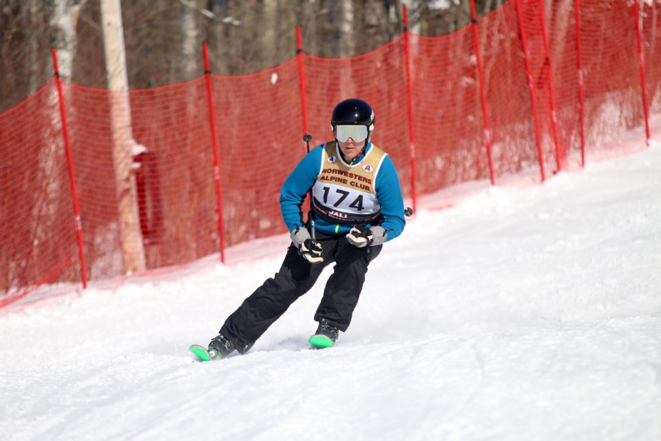 J.R. Williamson was one of nearly 100 skiers who took part in the Loch Lomond Club Championship, hosted by the Norwesters Alpine Ski Club on Saturday. 