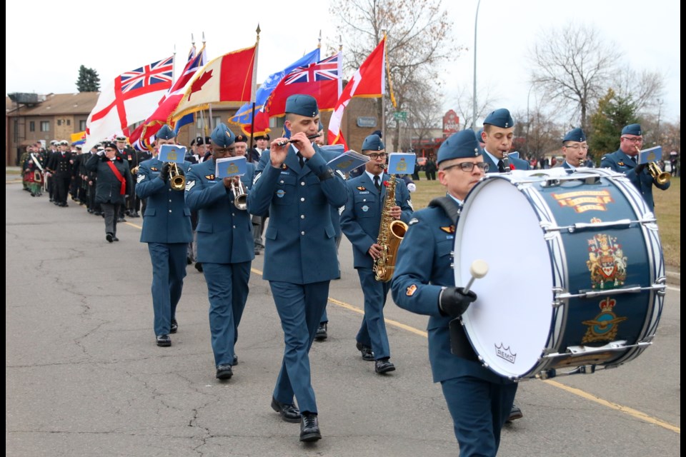 A military parade was held on Sunday as part of commemorative tributes held this weekend to mark the end of the First World War. (Photos by Doug Diaczuk - Tbnewswatch.com). 