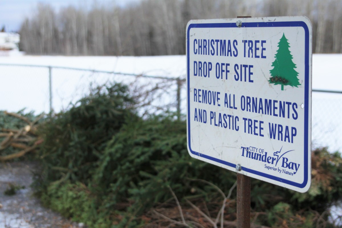 Christmas tree dropoff sites open