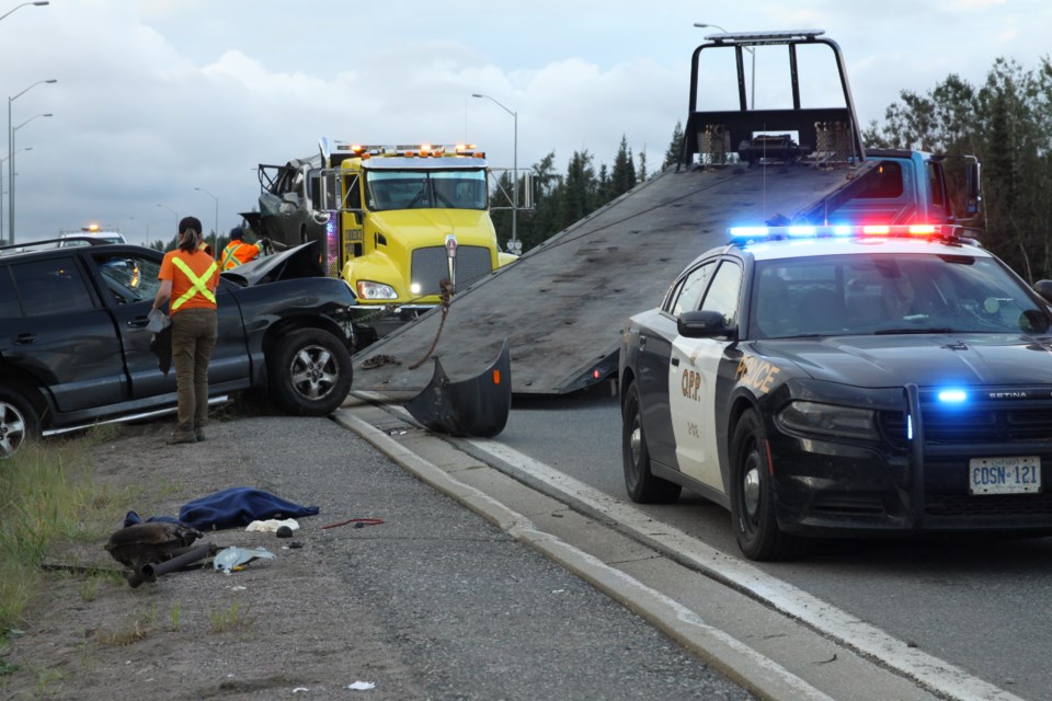 Highway 17 collision sends five to hospital