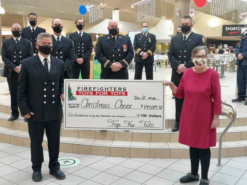 Toys for Tots 2020 cheque