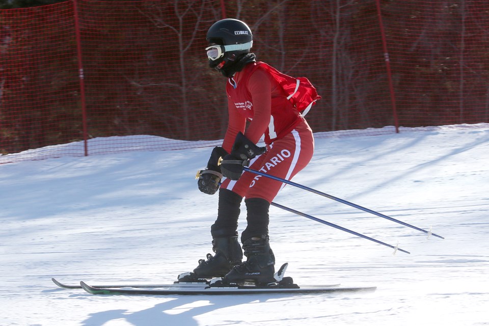 Thunder Bay's Amy Cizmar competes on Friday, Feb. 28, 2020 during the 2020 Special Olympics Canada Winter Games at Loch Lomond Ski Area. (Leith Dunick, tbnewswatch.com)