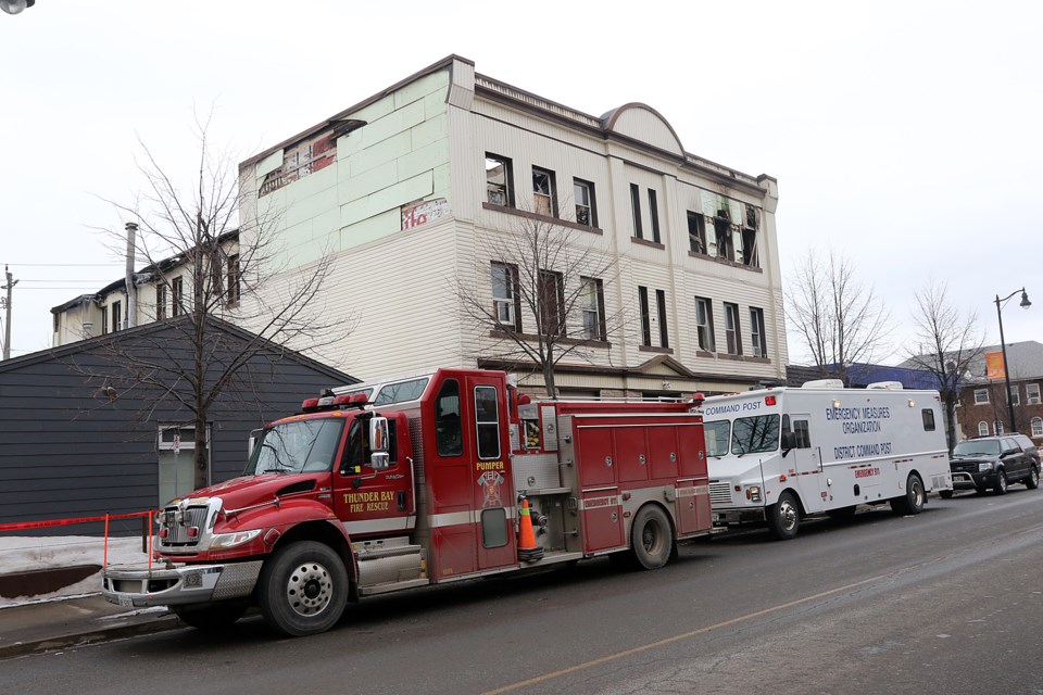 Odd Fellows Fire Two Days Later