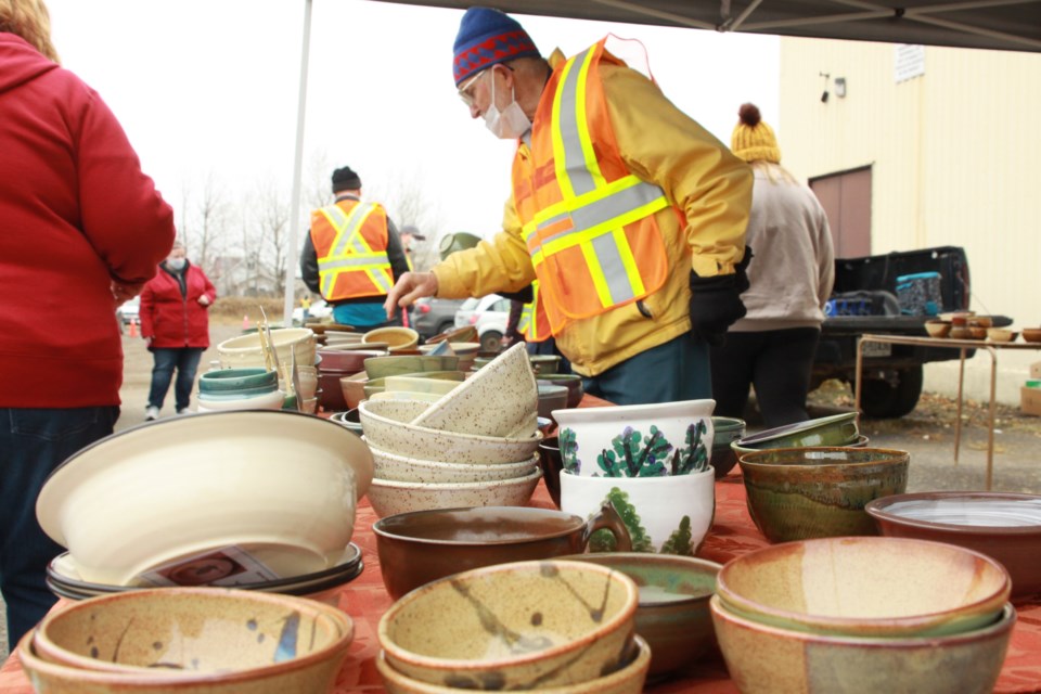 Organizers called the Empty Bowls, Caring Hearts fundraiser held over the weekend a success, despite COVID-19 restrictions. (Photos by Ian Kaufman, tbnewswatch.com)