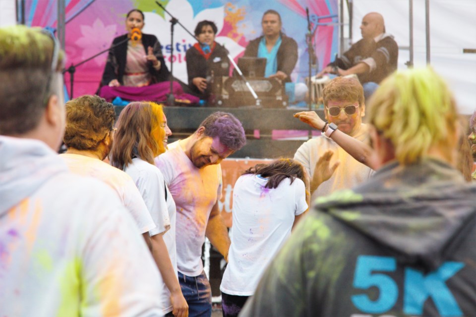 The Festival of Colours went ahead Sunday evening at the CLE grounds. (Photos by Ian Kaufman, tbnewswatch.com)