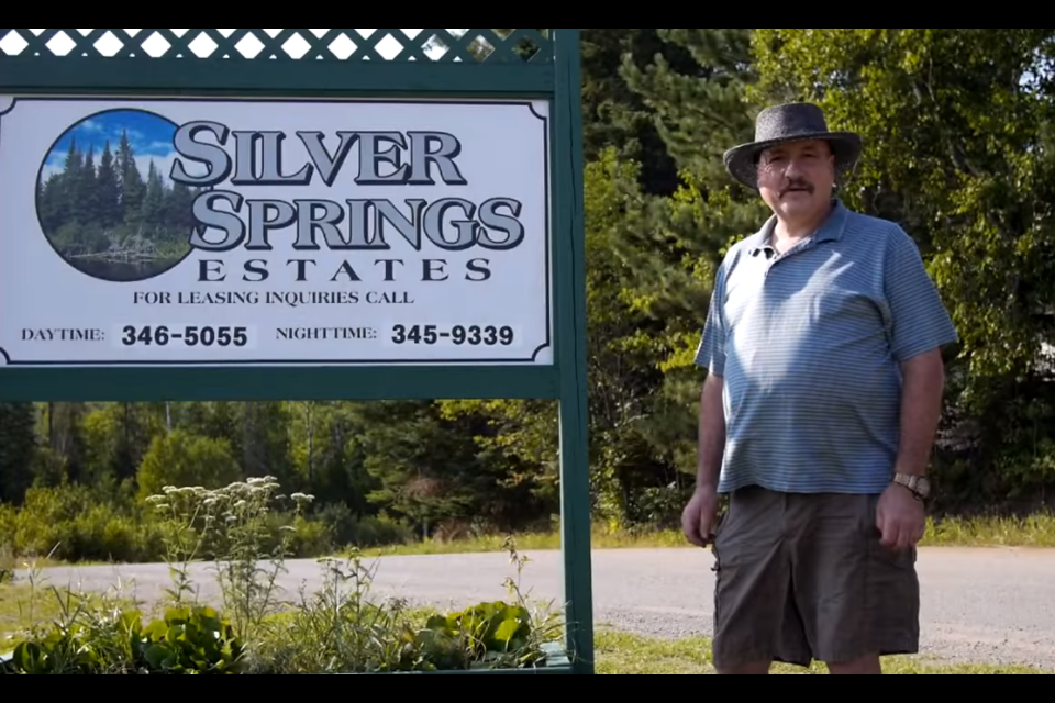 Walter Marchese owns the Silver Springs mobile home park off North Branch Road near Thunder Bay (YouTube/Silver Springs Estates)