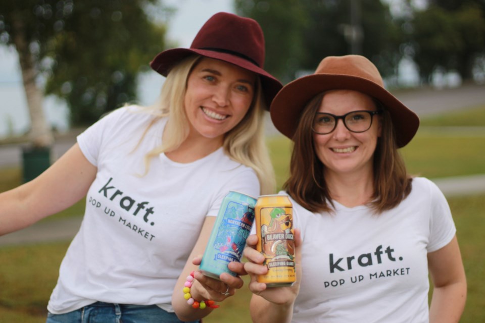 Kate Strange (left) and Hilary Hoogsteen said kraft: a waterfront beer and artisan market, will be held on Sept. 25 at Prince Arthur's Landing. (Kali Colledanchise)