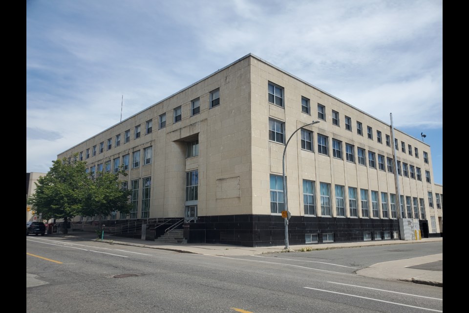 The former Court Street post office building, which also accommodated other government offices, is now owned by Biigtigong Nishnaabeg and Fort William First Nations (TBnewswatch photo)