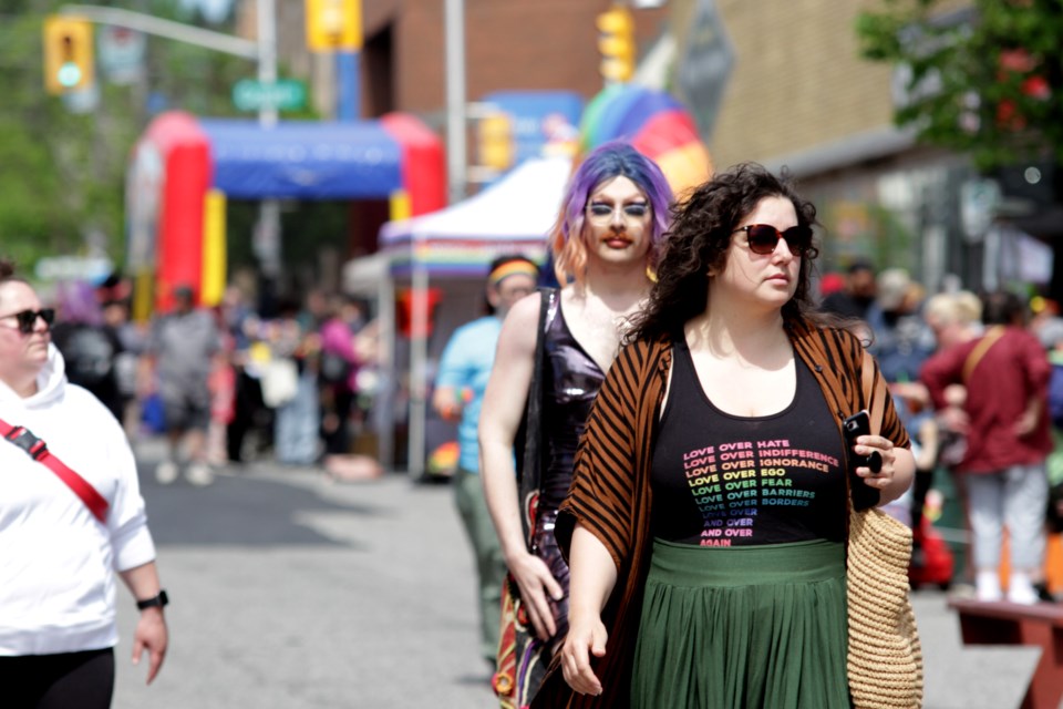 The festival featured many booths, including vendors from the 2SLGBTQIA community, snacks and drinks, and plenty of activities for kids to enjoy