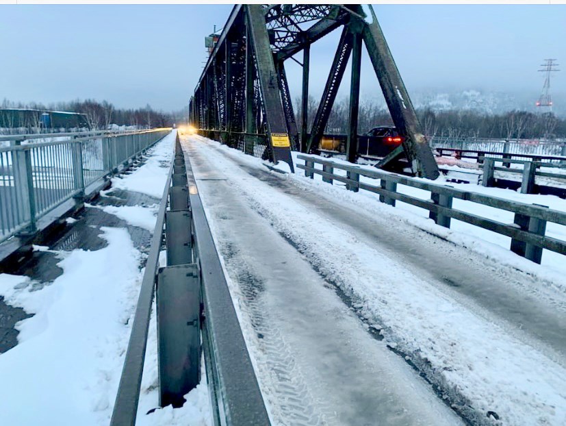 James Street Swing Bridge Ice