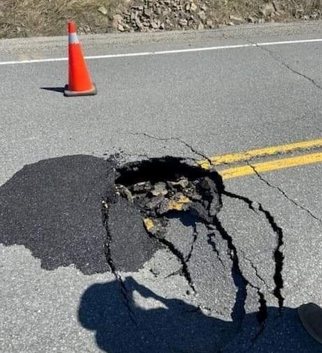 Highway 11 sinkhole two (2)