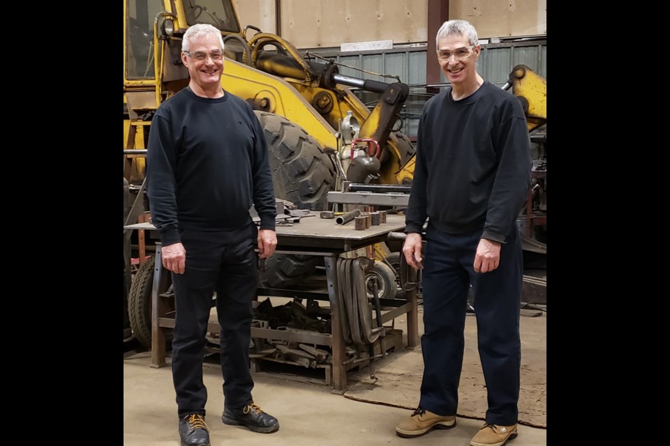 Brothers Derrick (left) and Paul Legros own LBC Contracting Inc., which developed the Auto Flex air ride suspension system in Thunder Bay (submitted photo)