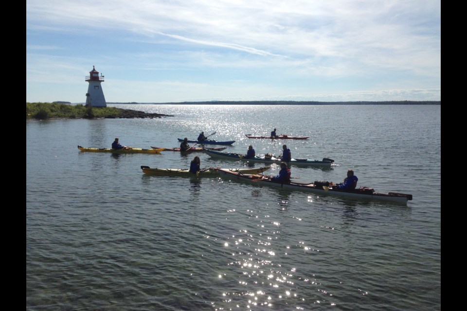 The Shaganash lighthouse provides  kyakers a stop along the archipelago of islands between Black Bay and  Rossport (Canadian Lighthouses of Lake Superior)