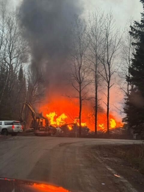 A fire in being used to clear a lot has been a source of great concern for neighbouring residents