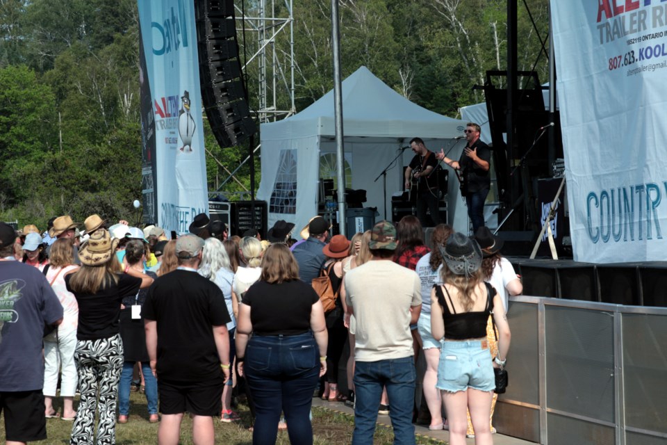 The weather held out for the local festival goers, young and old