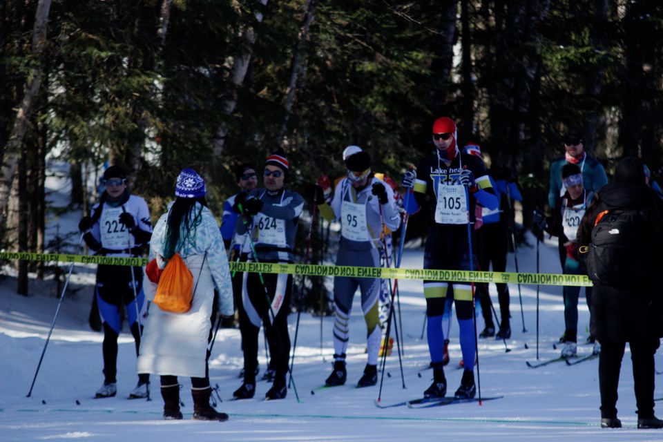 Hundreds Came out to enjoy the scenery and compete in the Loppet