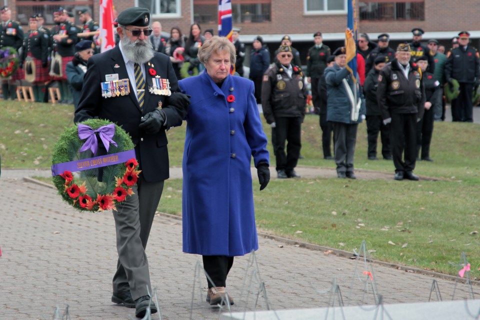 Hundreds of people attended the annual Remembrance Day ceremony at Waverley Park on Saturday, November 11, 2023.