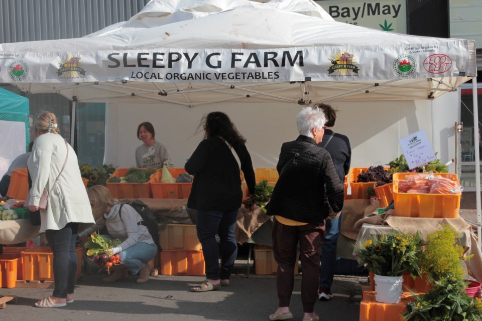 Along with fresh local produce, attendees were also able to buy meats, wool, and other items