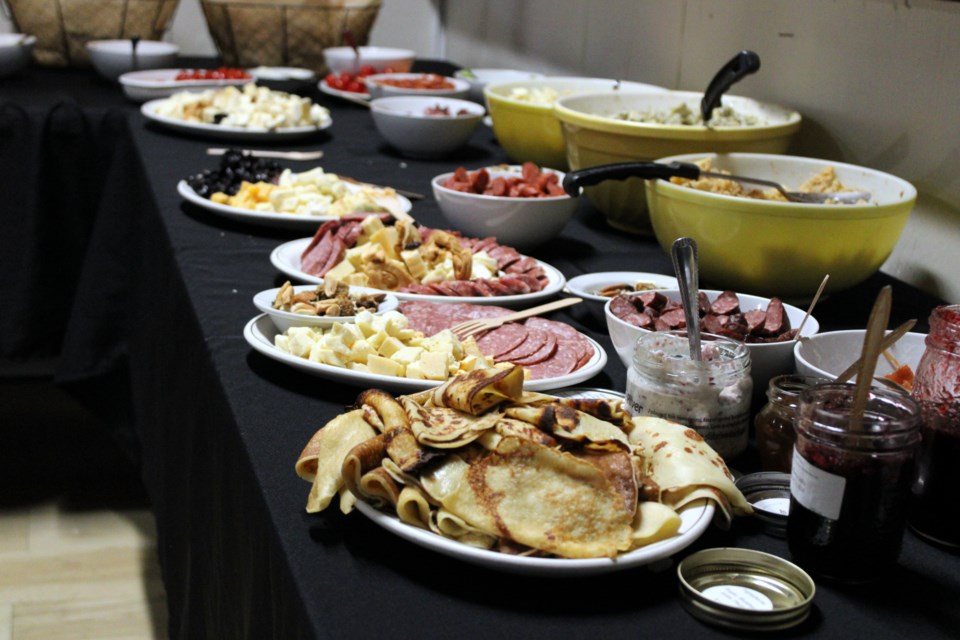 A selection of food from local producers was available for everyone to sample at the Bridging the Gap event at the Thunder Bay Country Market on Nov. 13, 2024.