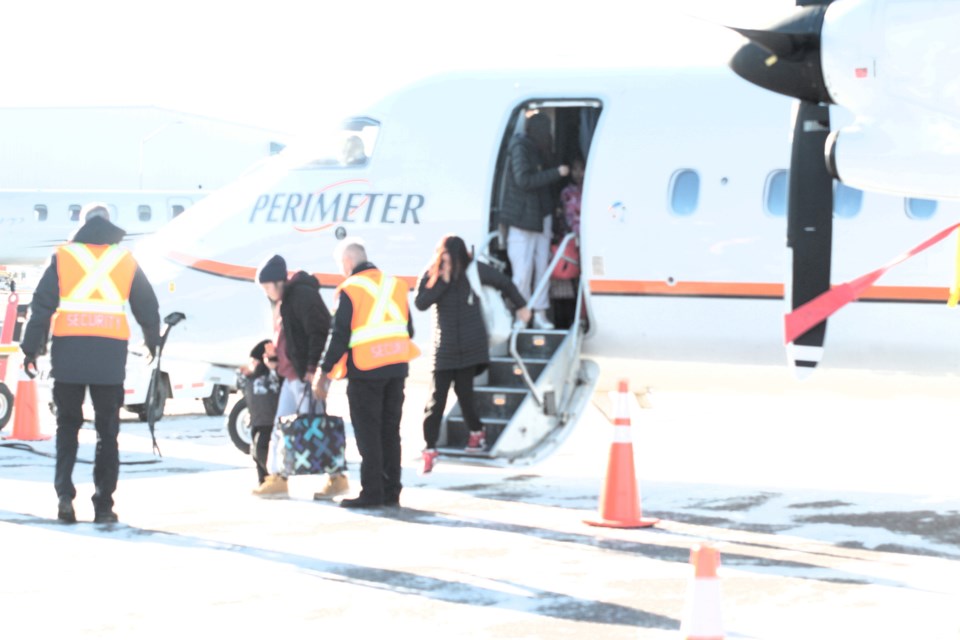 Evacuees from Kashechwan First Nation have landed at the Thunder Bay airport