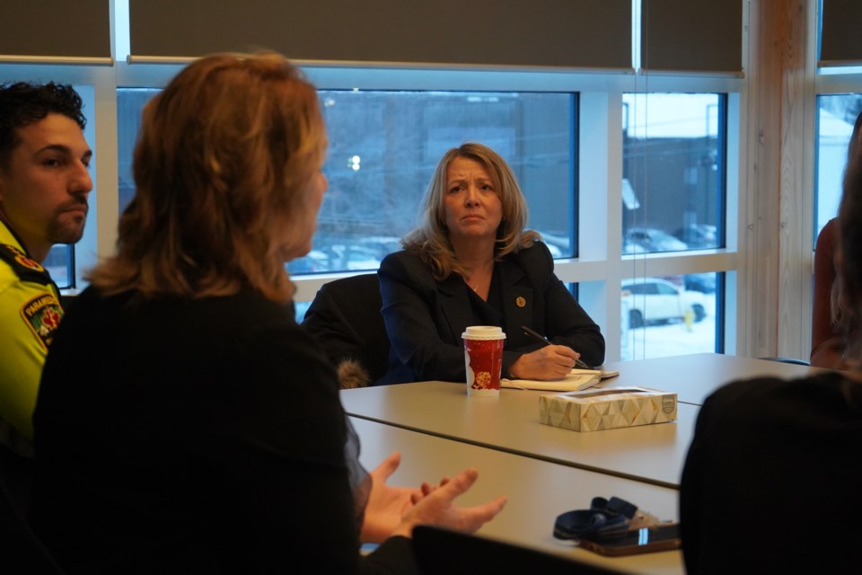 Ontario NDP Leader Marit Stiles speaks with Path 525 about closure. (Photo submitted by the Ontario NDP)