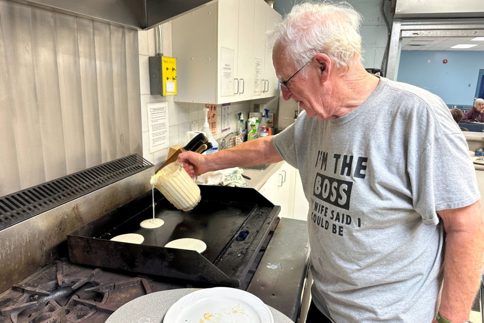 The day started with a pancake breakfast