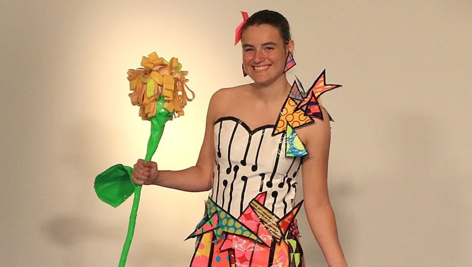 Local student's duct tape dress wins international competition