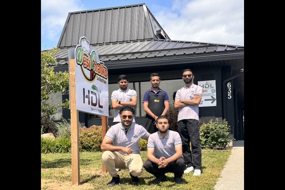 HDL Global Inc.'s Thunder Bay team includes (from top l to r) employee Ajay Modhwadiya; Pratik Patel - chef and owner of Desi Chatko foodbar; Dharmesh Visana - founder of HDL Global Inc. store; (bottom l to r) Faraz Khorsandi - co-founder, Persian Groceries; Masood Imtiaz - co-founder, HDL Global Inc. (submitted photo)