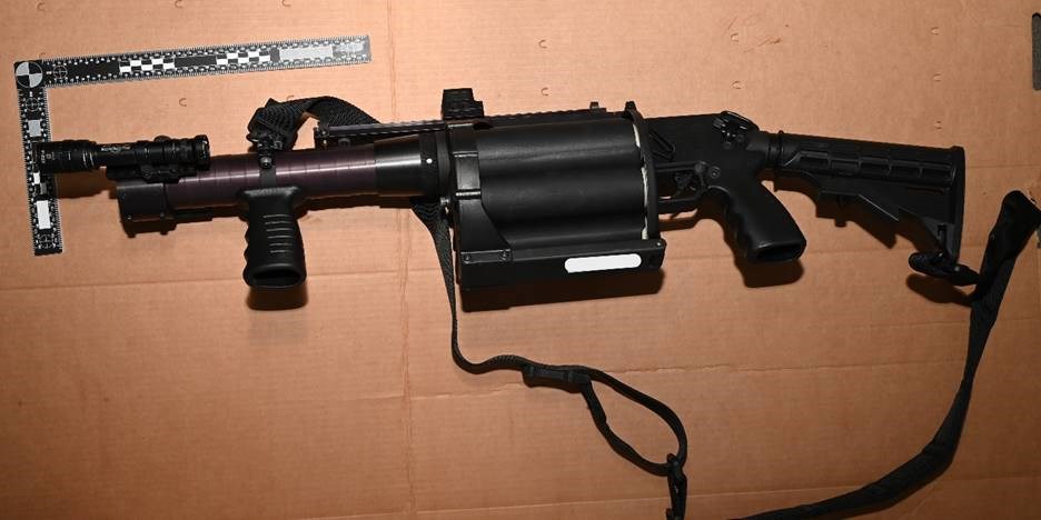 The Thunder Bay police officer's Penn Arms Multi-Shot Launcher