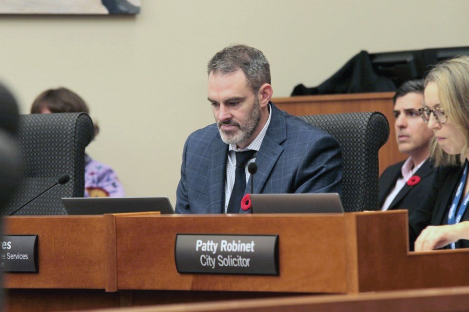 Keri Greaves, Commissioner of Corporate Service and City Treasurer present the first reading of the 2025 Capital budget to council on Nov. 4