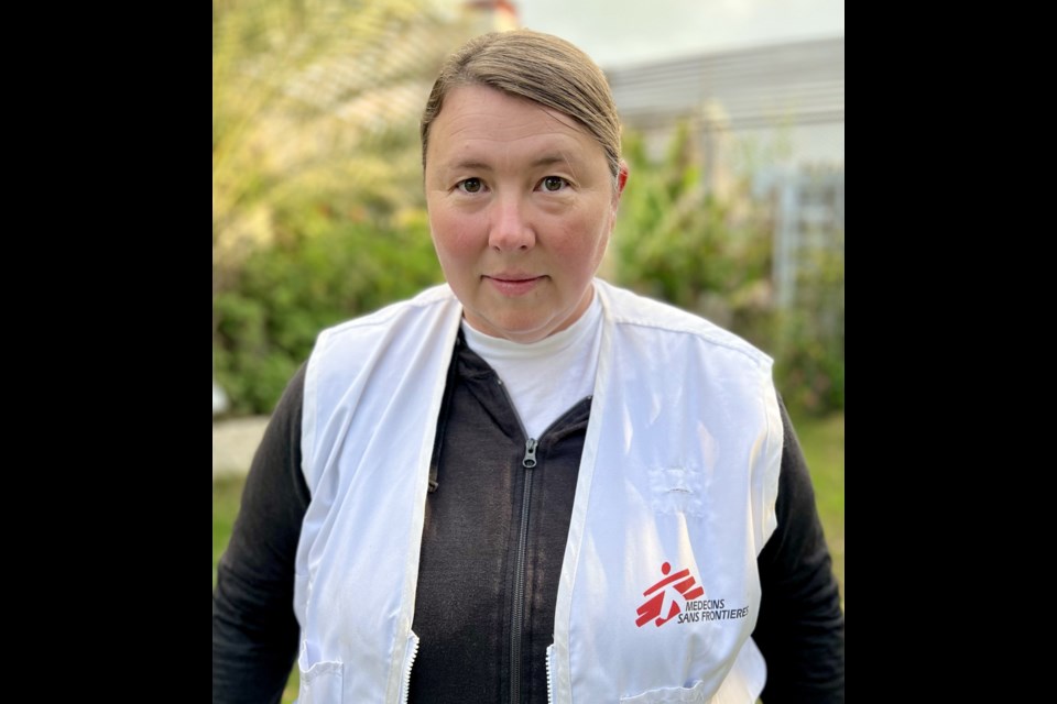 Amy Leah Potter recently returned from a month-long assignment with Doctors Without Borders in Gaza (Doctors Without Borders photo)