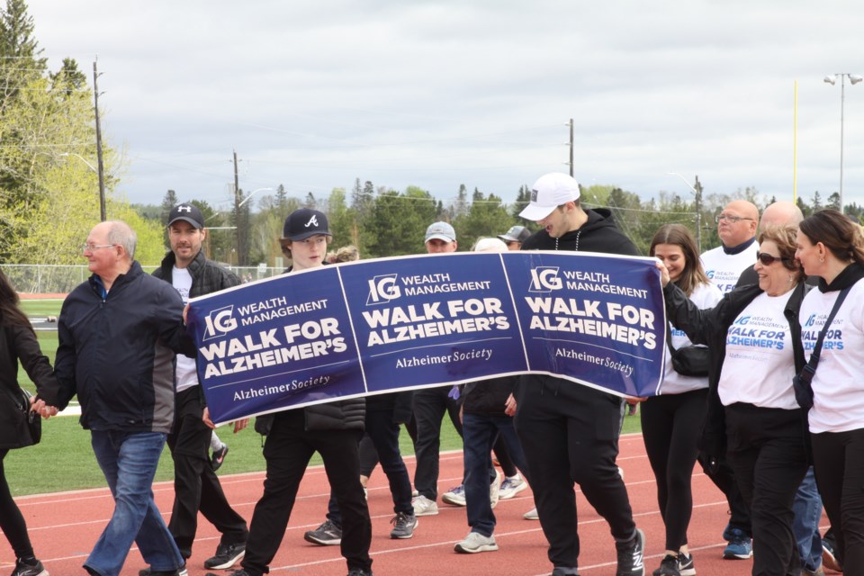 The 2024 IG Wealth Management Walk for Alzheimer’s began at St. Ignatius' school track.