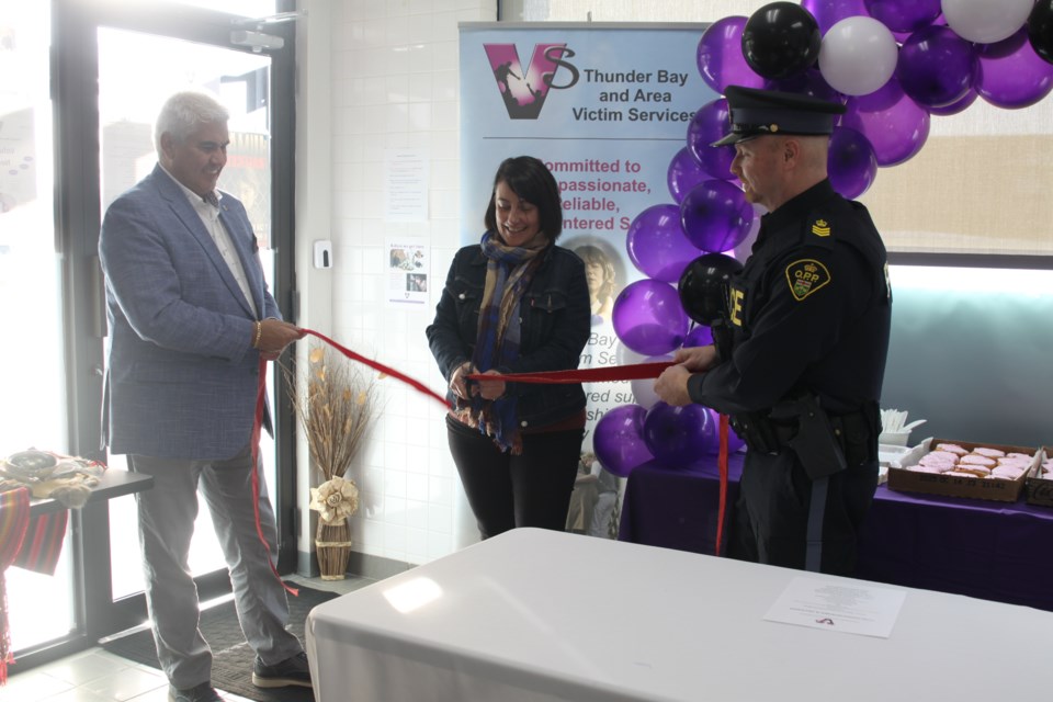 Ribbon cutting at Thunder Bay and Area Victim Services new location